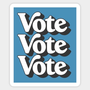 Vote Vote Vote / Retro Typography Design #2 Sticker